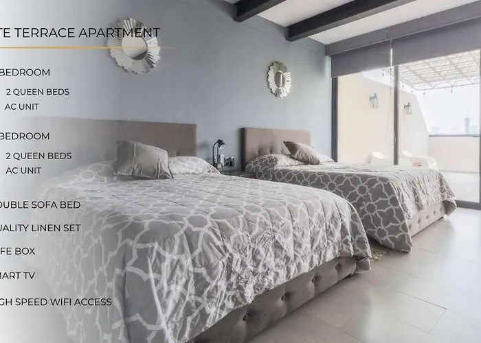 1ph Hidden Gem In Centro Fits 10 Private Terrace Сasa de vacaciones